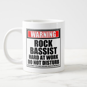 Grande Tasse Avertissement Rock Baid Dur Au Travail Ne Dérangez