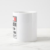 Grande Tasse Avertissement Stargazer Dur Au Travail Ne Dérangez (Devant)