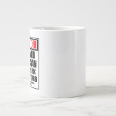 Grande Tasse Avertissement Technicien Clavier Dur Au Travail (Devant)