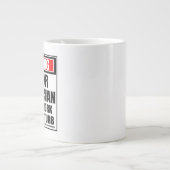 Grande Tasse Avertissement Technicien HVAC/R Dur Au Travail (Devant)