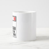 Grande Tasse Avertissement Technicien Informatique Dur Au Trava (Devant)