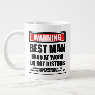 Grande Tasse Avertissement Témoin Marié Travaille Dur Ne Pas Dé