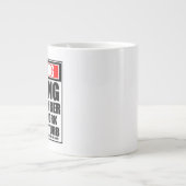 Grande Tasse Avertissement Un Membre De L'Équipe De Remorquage  (Devant)