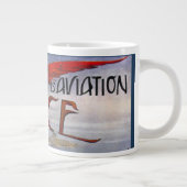 Grande Tasse Aviation Vintage française 1910 à Nice (Droite)