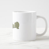 Grande Tasse Avion de chasseur rétro-dessiné (Droite)