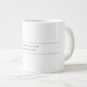 Grande Tasse Avocat-conseil noir blanc à la profession de droit (Devant droit)