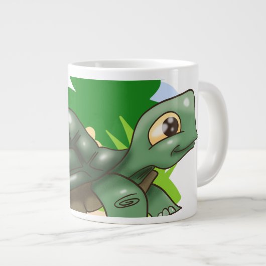 Grande Tasse Awesome Cartoon Turtle (Devant droit)