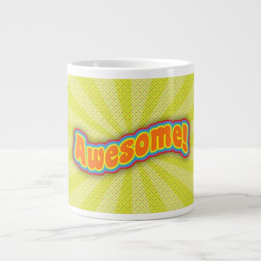 Grande Tasse Awesome Fun Radical Slogan Design (Devant)