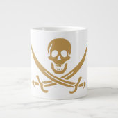 Grande Tasse Aztec Gold Crâne et cutlass Pirate Calico Jack (Devant)