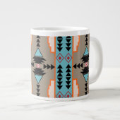 Grande Tasse Aztec Tribal Géométrique (Devant droit)