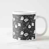 Grande Tasse B&W Cute Doodle Halloween Motif (Droite)