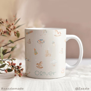 Grande Tasse Baby shower d'automne Boho Personnalisé