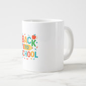 Grande Tasse Back to School" Illustrated Pencil & Apple Coffee (Devant droit)