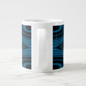 Grande Tasse Bagues et ondulations Bleu (Dos)
