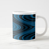 Grande Tasse Bagues et ondulations Bleu (Droite)
