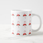 Grande Tasse Baguette de Noël rouge blanc vert (Droite)