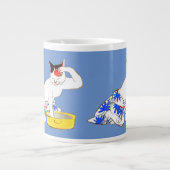 Grande Tasse Bain de chat japonais humoristique I (Devant)