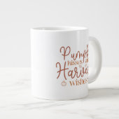 Grande Tasse Baisers citrouilles et souhaits de récolte (Devant droit)