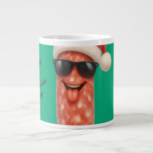 Grande Tasse Baisers drôles de salami de noël