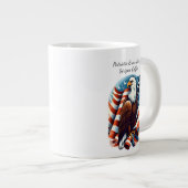 Grande Tasse Bald Eagle et drapeau américain (Devant droit)