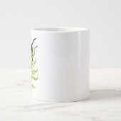 Grande Tasse Baleine d'Orca dans l'art de l'encre de la forêt d (Devant)