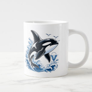 Grande Tasse Baleine orque mignonne Graphique océanique pour en