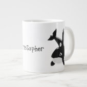 Grande Tasse Baleine tueuse personnalisée (Devant droit)