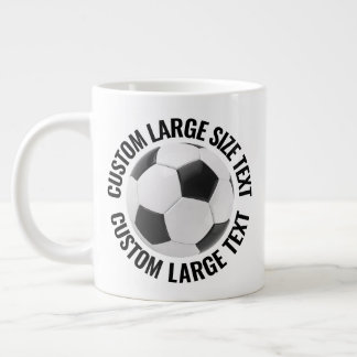 Grande Tasse Balle de Football Personnalisée avec Texte de Gran