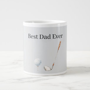 Grande Tasse Balle de golf grise du meilleur papa