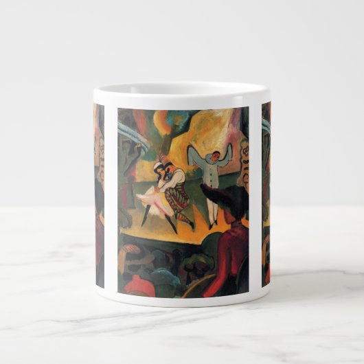 Grande Tasse Ballet Russes, Ballet russe par August Macke (Devant)