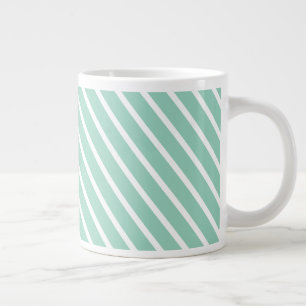 Grande Tasse Bande cascade Turquoise légère simple