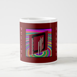 Grande Tasse Bandes de style hippie d'art slants ultra moderne