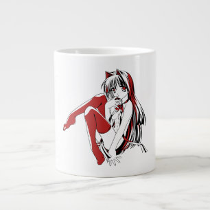 Grande Tasse Bandes dessinées R & B, Anime Loli Chat Feline Fou