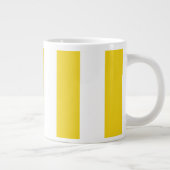 Grande Tasse Bandes Jaunes, Blancs, Motif rayé (Droite)