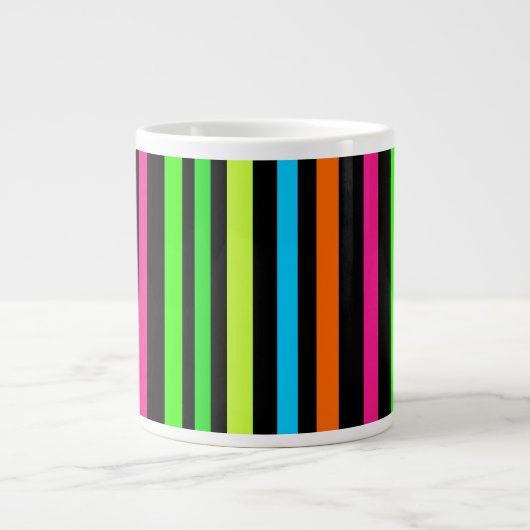 Grande Tasse Bandes néon (Devant)