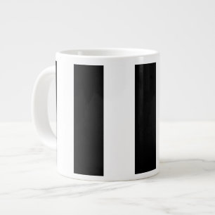 Grande Tasse Bandes noires et blanches, Motif rayé, Lignes