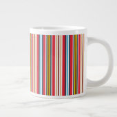 Grande Tasse Bandes Plaid Multicolores Motif-57666 (Droite)