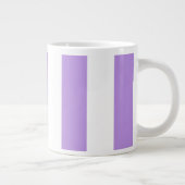 Grande Tasse Bandes pourpres, Blancs, Motif rayé (Droite)