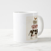 Grande Tasse Barnyard Buds - Vache, cochon, mouton et hen (Devant droit)