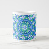 Grande Tasse Base bleue Mandala (Devant)