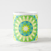 Grande Tasse Base verte Mandala (Devant)
