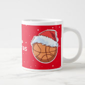 Grande Tasse Basket Ball Red Santa Hat Joyeux Noël (Droite)