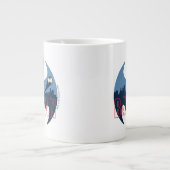 Grande Tasse Bat Logo With Gotham & Bat Signal (Devant)