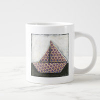 Bateau à voile Origami sur papier design Star