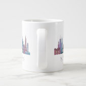 Grande Tasse Bâtiments couleur New York Skyline (Dos)