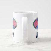Grande Tasse Batman | Logo Pink Polka Dot (Dos)
