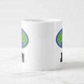 Grande Tasse Batman | Symbole pourpre et vert (Devant)