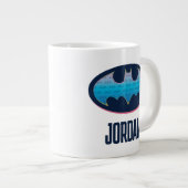 Grande Tasse Batman | Symbole rose et bleu (Devant droit)