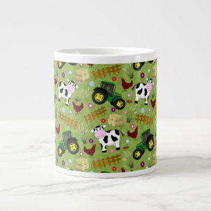 Grande Tasse Batterie de café de vaches de ferme
