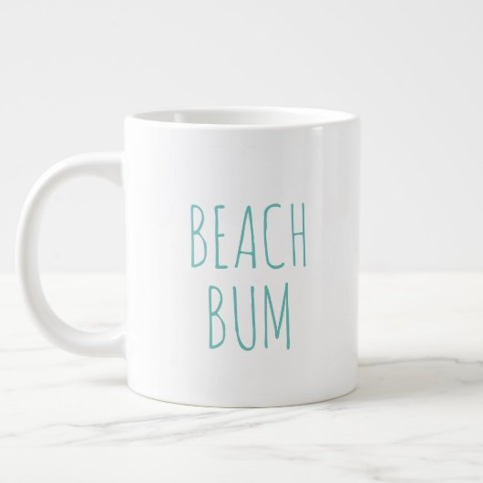 Grande Tasse "Beach Bum" Simple Farmhouse moderne (Gauche)